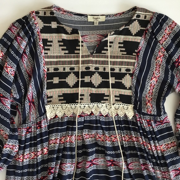 Hayden Los Angeles Dress Boho Tassel Size S - Picture 6 of 8